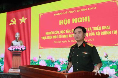 Đảng ủy Cục Quân nhu quán triệt, triển khai thực hiện các nghị quyết của Bộ Chính trị