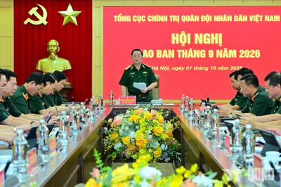 Đại tướng Nguyễn Trọng Nghĩa chủ trì hội nghị giao ban Tổng cục Chính trị tháng 9 năm 2026