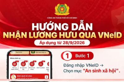 Công an TPHCM hướng dẫn các bước đăng ký nhận lương hưu qua VNeID
