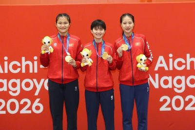Bảng tổng sắp huy chương ASIAD 2026 hôm nay 1/10