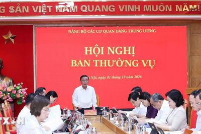 Hội nghị Ban Thường vụ Đảng ủy các cơ quan Đảng Trung ương