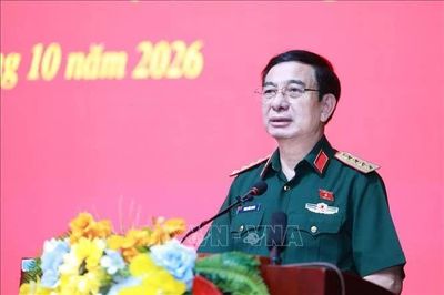 Đại tướng Phan Văn Giang tiếp xúc cử tri tại tỉnh Thái Nguyên