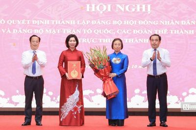 Hà Nội thành lập 2 Đảng bộ trực thuộc Thành ủy