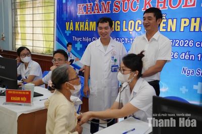 Xã Nga Sơn khám sức khỏe định kỳ, khám sàng lọc miễn phí cho đối tượng ưu tiên