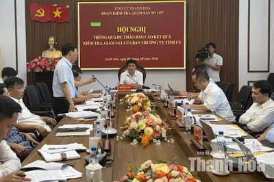 Thông qua dự thảo báo cáo kết quả kiểm tra, giám sát công tác cán bộ đối với Ban Thường vụ Đảng ủy 9 xã