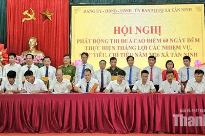 Tân Ninh phát động đợt thi đua 60 ngày đêm cao điểm thực hiện thắng lợi các nhiệm vụ năm 2026