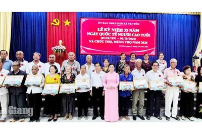 Tri Tôn chúc thọ, mừng thọ 505 người cao tuổi