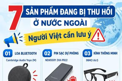 Infographic 7 sản phẩm đang bị thu hồi ở nước ngoài, người Việt cần lưu ý