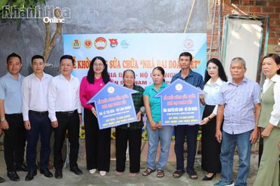 Phường Tây Nha Trang khởi công sửa chữa 2 căn nhà Đại đoàn kết