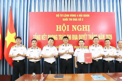Khối thi đua 2, Vùng 4 Hải quân hoàn thành xuất sắc phong trào Thi đua Quyết thắng năm 2026