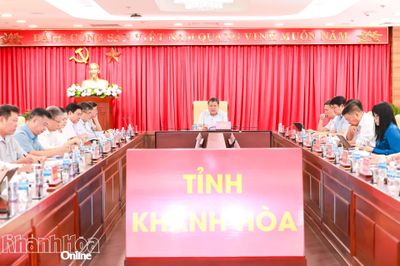 Ban Chỉ đạo Phòng, chống tham nhũng, lãng phí, tiêu cực tỉnh Khánh Hòa tổ chức Phiên họp thứ 6