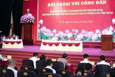 Đối thoại với đại diện các hộ dân liên quan dự án Khu trung tâm hành chính mới phường Sa Pa