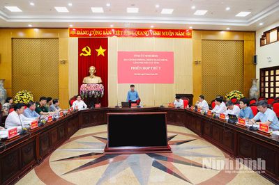 Ban Chỉ đạo phòng, chống tham nhũng, lãng phí, tiêu cực tỉnh tổ chức Phiên họp thứ năm