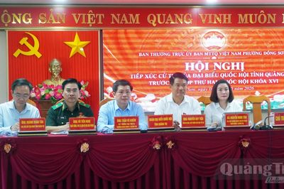 Đoàn đại biểu Quốc hội tỉnh tiếp xúc cử tri tại phường Đồng Sơn