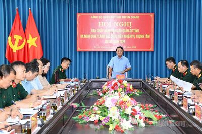 Quyết tâm hoàn thành 100% chỉ tiêu, nhiệm vụ về quân sự, quốc phòng năm 2026
