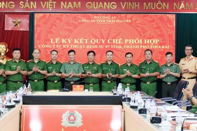 Công an 7 tỉnh phía Bắc ký Quy chế phối hợp công tác kỹ thuật hình sự