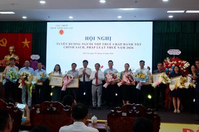Thuế tỉnh Gia Lai tuyên dương 277 người nộp thuế chấp hành tốt chính sách phát luật thuế