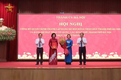 Thành lập Đảng bộ HĐND, Đảng bộ MTTQ và các đoàn thể thành phố Hà Nội