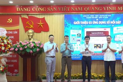 Phường Văn Miếu - Quốc Tử Giám ra mắt các tiện ích số