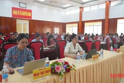 Xã Nguyên Bình tập huấn nghiệp vụ công tác đảng cho 60 đại biểu