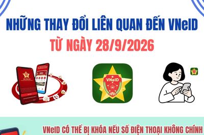 Những thay đổi quan trọng về VNeID có hiệu lực từ 28/9/2026 mà bạn cần biết