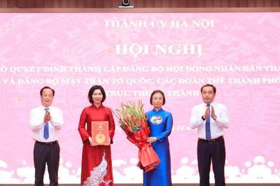 Thành lập Đảng bộ HĐND thành phố và Đảng bộ Mặt trận Tổ quốc, các đoàn thể thành phố trực thuộc Thành ủy Hà Nội