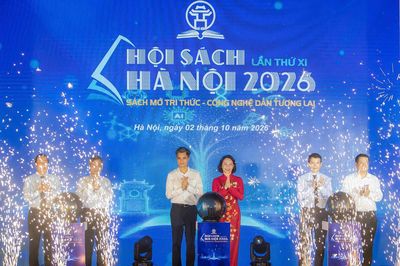 Khai mạc Hội Sách Hà Nội 2026 tại phố đi bộ Hồ Gươm