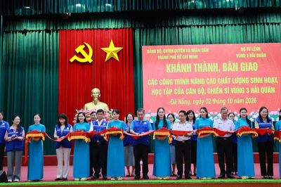 Vùng 3 Hải quân khánh thành, bàn giao công trình nâng cao chất lượng sinh hoạt, học tập cho cán bộ, chiến sĩ