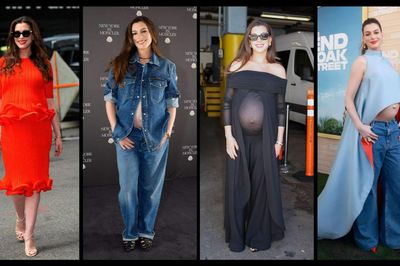 Phong cách thời trang bà bầu của 'bông hồng nước Mỹ' Anne Hathaway