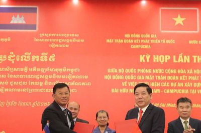 Hội đàm Bộ Quốc phòng Việt Nam và Hội đồng Quốc gia Mặt trận Đoàn kết Phát triển Tổ quốc Campuchia