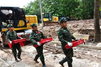 Phát hiện thêm 4 bộ hài cốt liệt sĩ tại Công viên Lê Thị Riêng