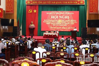 Ban Chấp hành Đảng bộ phường Tĩnh Gia triển khai nhiệm vụ 3 tháng cuối năm 2026