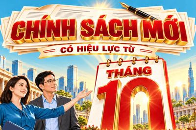 [Infographic] - Những chính sách mới có hiệu lực tháng 10/2026