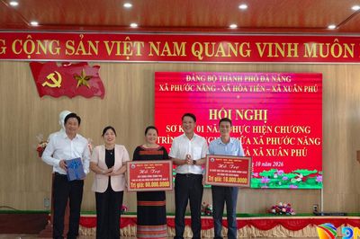Hơn 560 triệu đồng hỗ trợ xã kết nghĩa Phước Năng