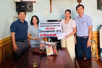 Hơn 54 triệu đồng hỗ trợ em Lưu Thị Khánh Huyền điều trị bệnh