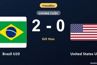 Thống kê trận đấu Brazil U20 2-0 United States U20: Brazil U20 giành chiến thắng chung cuộc
