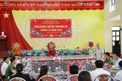 Tập trung nâng cao chất lượng sinh hoạt chi bộ; phát huy vai trò tiên phong, gương mẫu của đảng viên