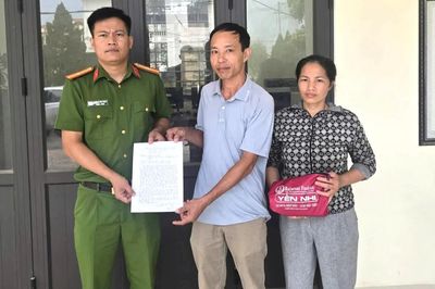 Phú Thọ: Người đánh rơi 110 triệu đồng may mắn được nhận lại tài sản