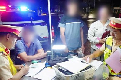 Phát hiện hàng trăm trường hợp vi phạm nồng độ cồn khi tham gia giao thông