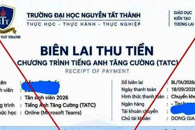 Trường Đại học Nguyễn Tất Thành cảnh báo thông tin giả mạo về đóng học phí chương trình 'Tiếng Anh Tăng cường'