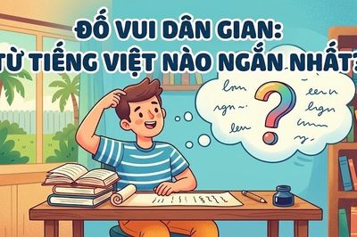 Câu đố hack não: Từ tiếng Việt nào ngắn nhất?
