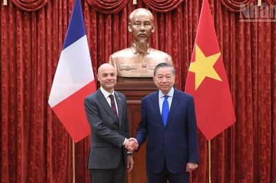 [Ảnh] Tổng Bí thư, Chủ tịch nước Tô Lâm tiếp Đại sứ các nước trình Quốc thư