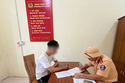 Bỏ chạy, lạng lách trước đầu xe CSGT, nam thanh niên bị xử lý