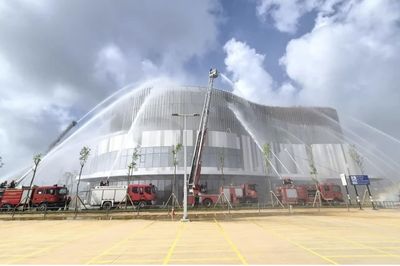 Tình huống giả định trong diễn tập phương án chữa cháy và CNCH tại AEON MALL Thanh Hóa