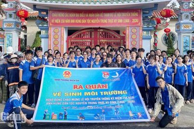 Hơn 170 người ra quân làm sạch đường phố Rạch Giá trước Lễ hội Nguyễn Trung Trực