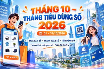 Tháng tiêu dùng số 2026: Hình thành thói quen mua sắm, thanh toán không dùng tiền mặt