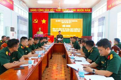 Cụm thi đua số 4 Bộ Chỉ huy Quân sự tỉnh tổng kết phong trào thi đua Quyết thắng năm 2026