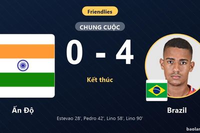Thắng đậm Ấn Độ 0-4, Brazil phô diễn sức mạnh vượt trội tại Kolkata