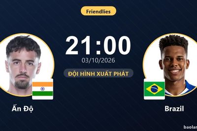TRỰC TIẾPTrực tiếp Ấn Độ vs Brazil: Trận đấu đang diễn ra
