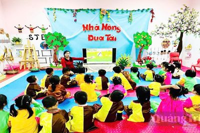 Giờ học sinh động hơn cho trẻ